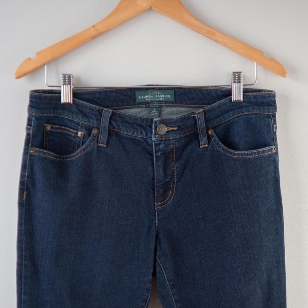 Lauren Ralph Lauren Dark Wash Skinny Jeans - Picture 2 of 6
